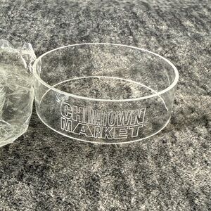 Clear Plastic Bangle Bracelet